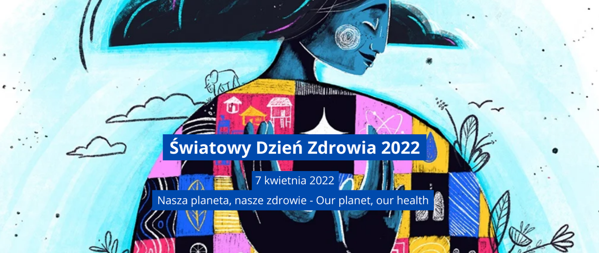 Obraz przedstawia plakat Światowego Dnia Zdrowia