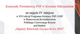 Podsumowanie akcji "Ognisty Ratownik - Gorąca Krew"