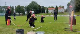 Powiatowe Zawody Sportowo- Pożarnicze w kategorii Młodzieżowych Drużyn Pożarniczych OSP z terenu powiatu bielskiego - przebieg konkurencji