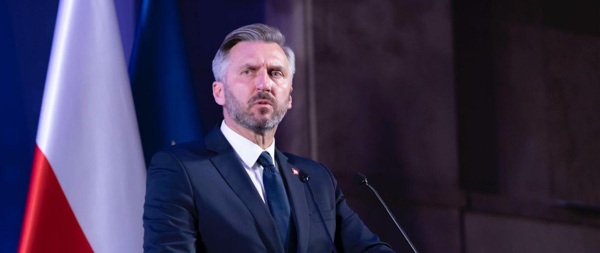 Wiceminister Waldemar Sługocki podczas konferencji dot. planowania i zagospodarowania przestrzennego