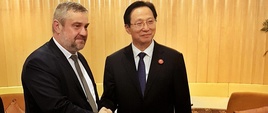 Minister J.K. Ardanowski z ministrem H. Changfu