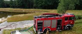Doskonalenie zawodowe strażaków JRG Oborniki z zakresu dostarczania wody do pożaru oraz z ratownictwa wodnego (zakres podstawowy).w miesiącu lipcu.