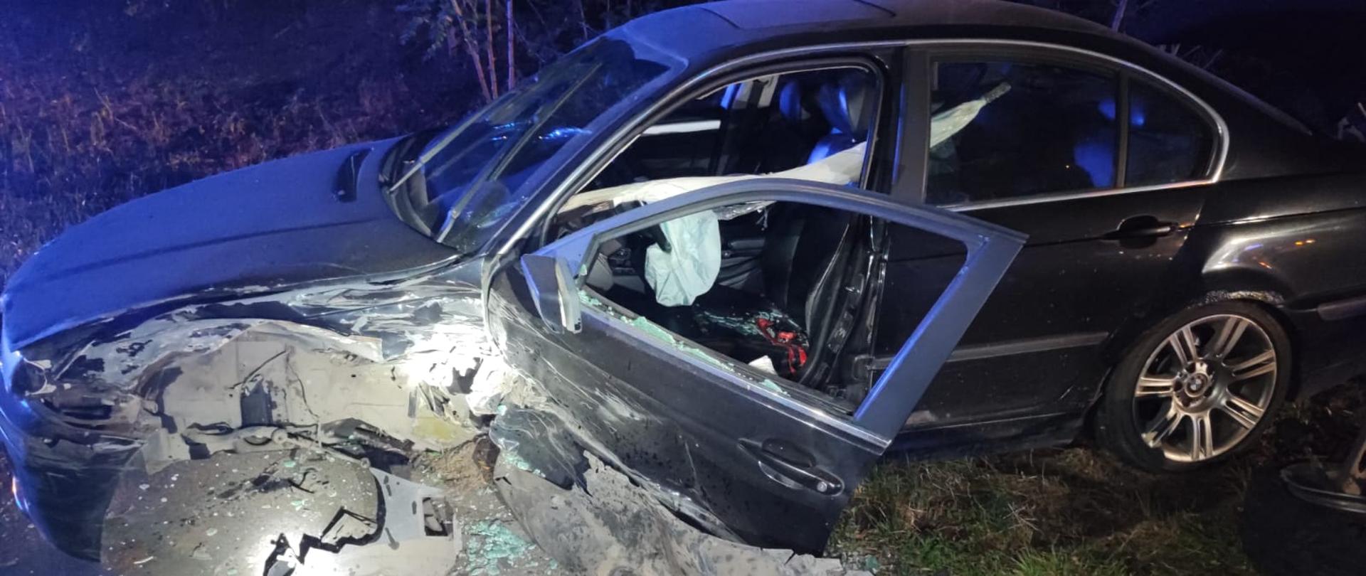 NOCNY WYPADEK DWÓCH AUT