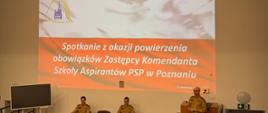 Powierzenie obowiązków Zastępcy Komendanta Szkoły Aspirantów PSP w Poznaniu