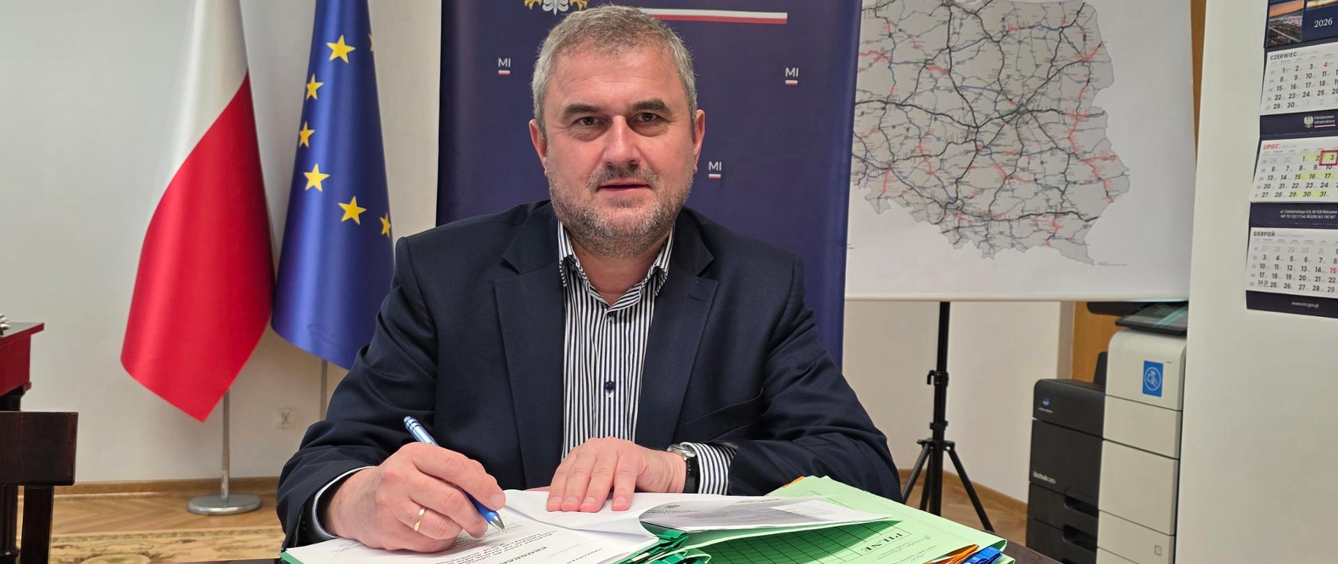 Wiceminister infrastruktury Stanisław Bukowiec