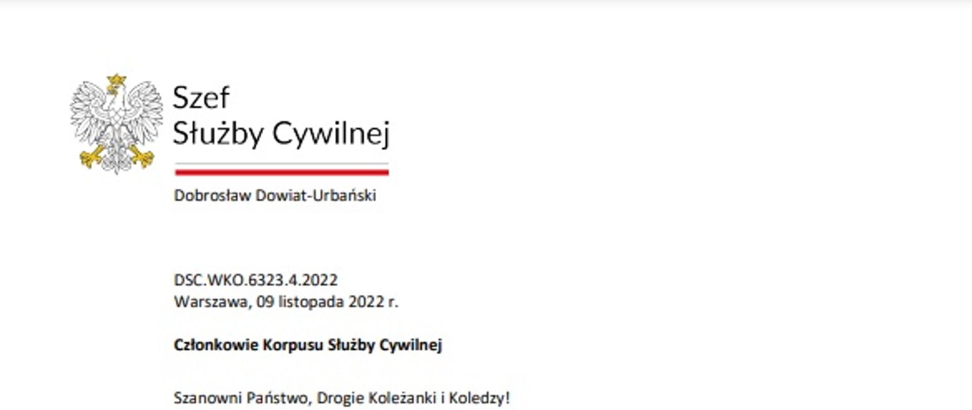 Życzenia z okazji Dnia Służby Cywilnej