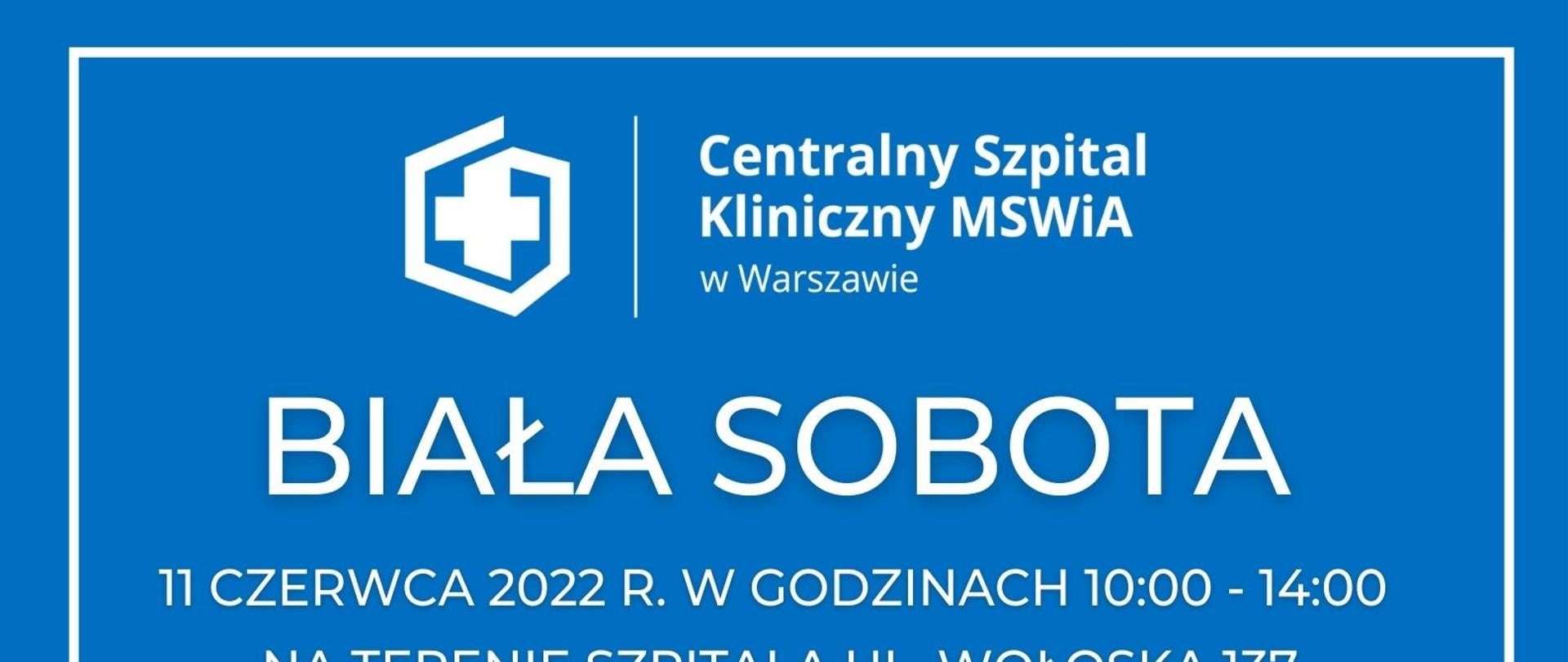 Plakat dotyczący organizowania Białej Soboty