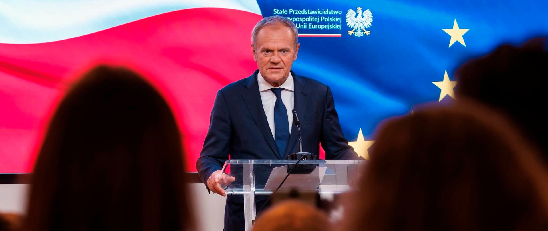 Konferencja prasowa Premiera Donalda Tuska po posiedzeniu Rady Europejskiej