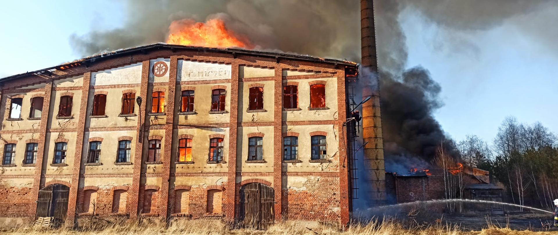 Pożar starej cegielni