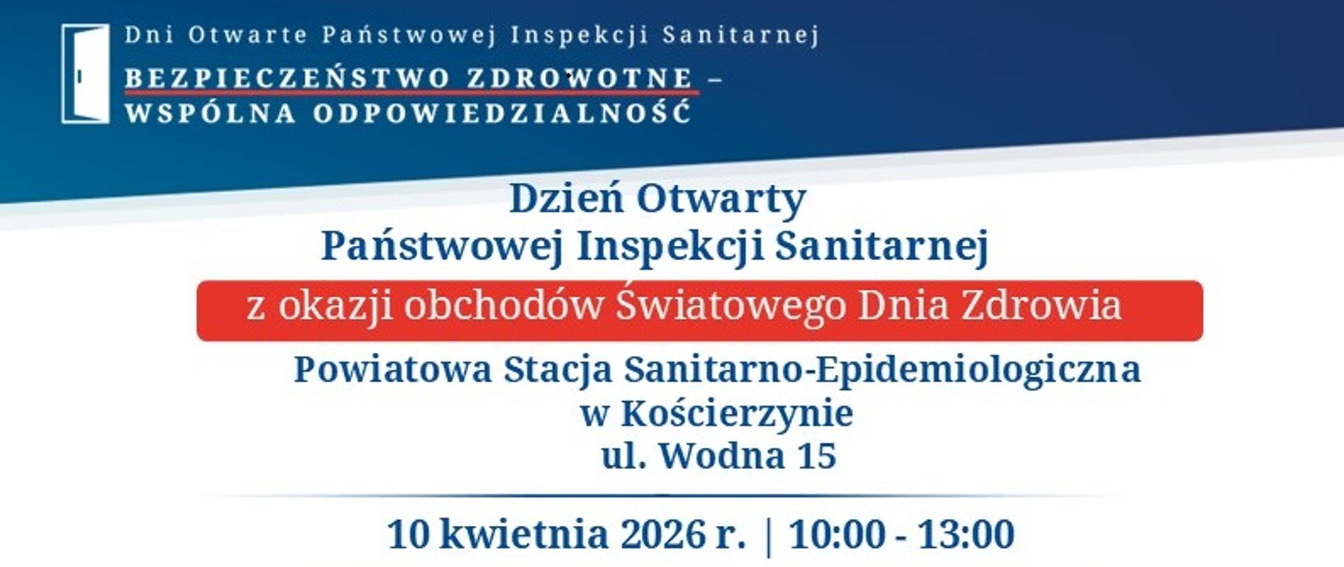 Zaproszenie na Dzień Otwarty Inspekcji Sanitarnej 2026
