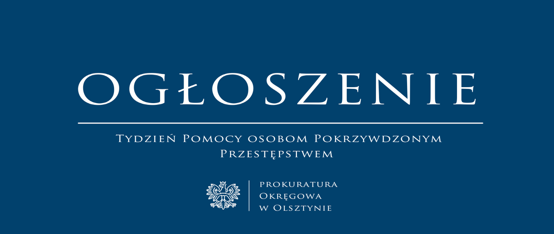 Tydzień Pomocy Osobom Pokrzywdzonym Przestępstwem