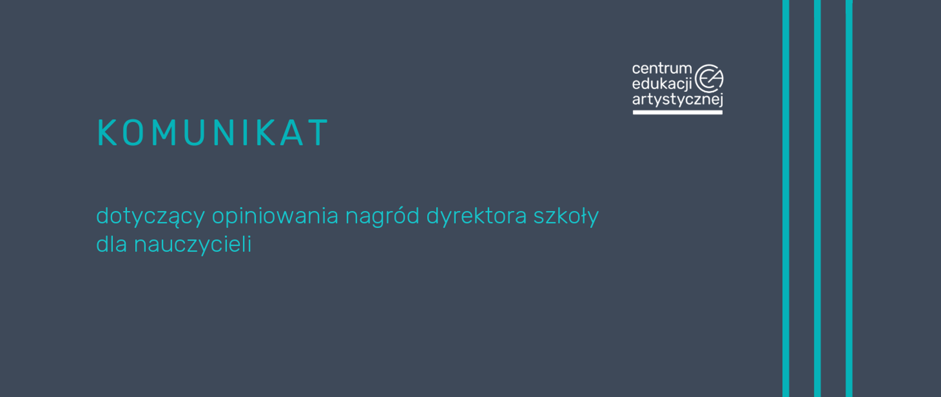 Komunikat dotyczący opiniowania nagród dyrektora szkoły dla nauczycieli