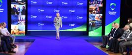 Minister Anna Moskwa podczas konferencji "Chronimy Polaków" w KPRM.