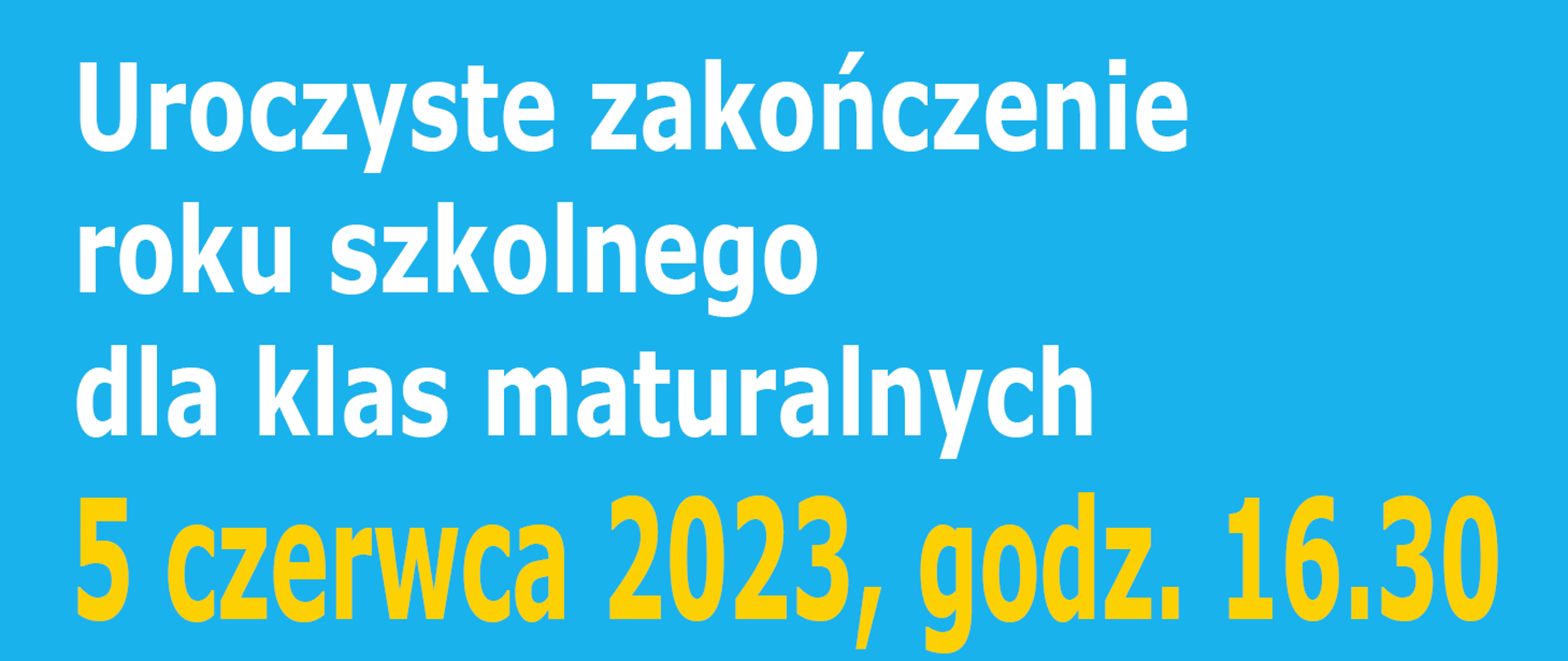 uroczyste zakończenie 2023