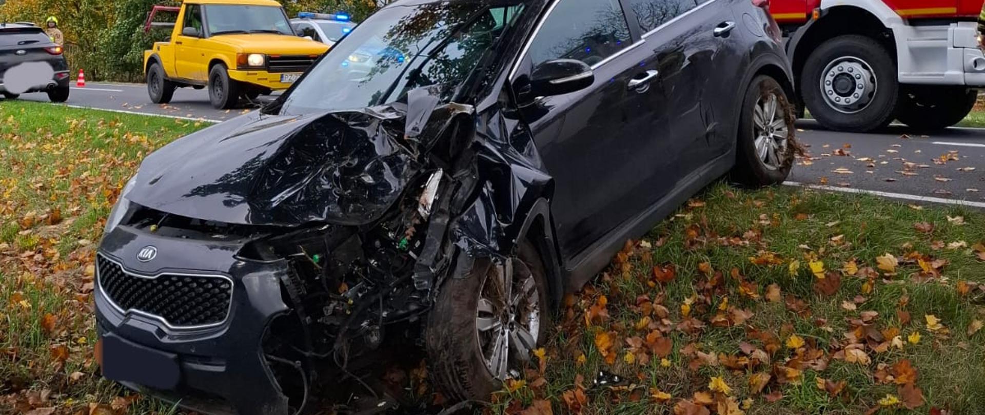 Wypadek na DW434 Czmoniec