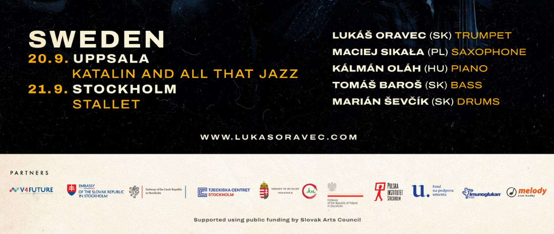 Koncerty Lukáš Oravec Quartet feat Kálmán Oláh & Maciej Sikała