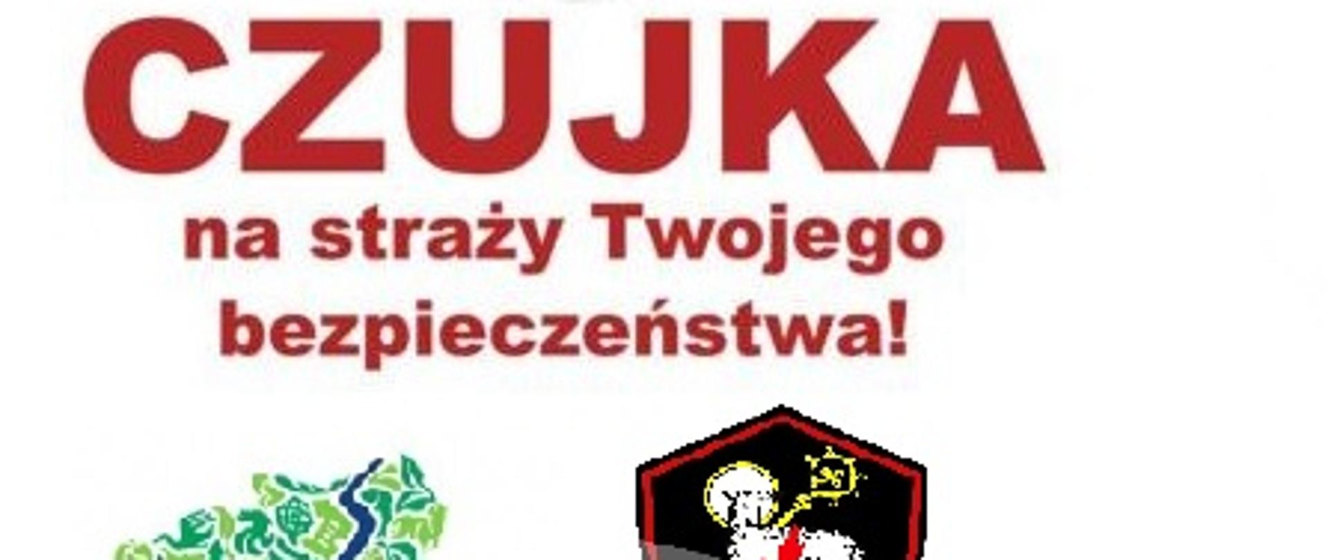 Plakat informujący o konkursie - CZUJKA na straży Twojego bezpieczeństwa