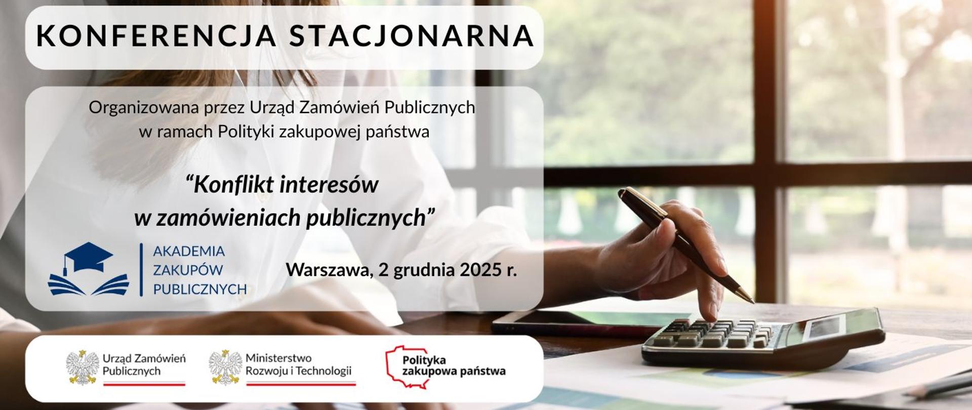 nabór na konferencję stacjonarną, Warszawa, 2 grudnia 2025 r.