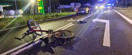 Potrącenie rowerzysty w Rakoniewicach