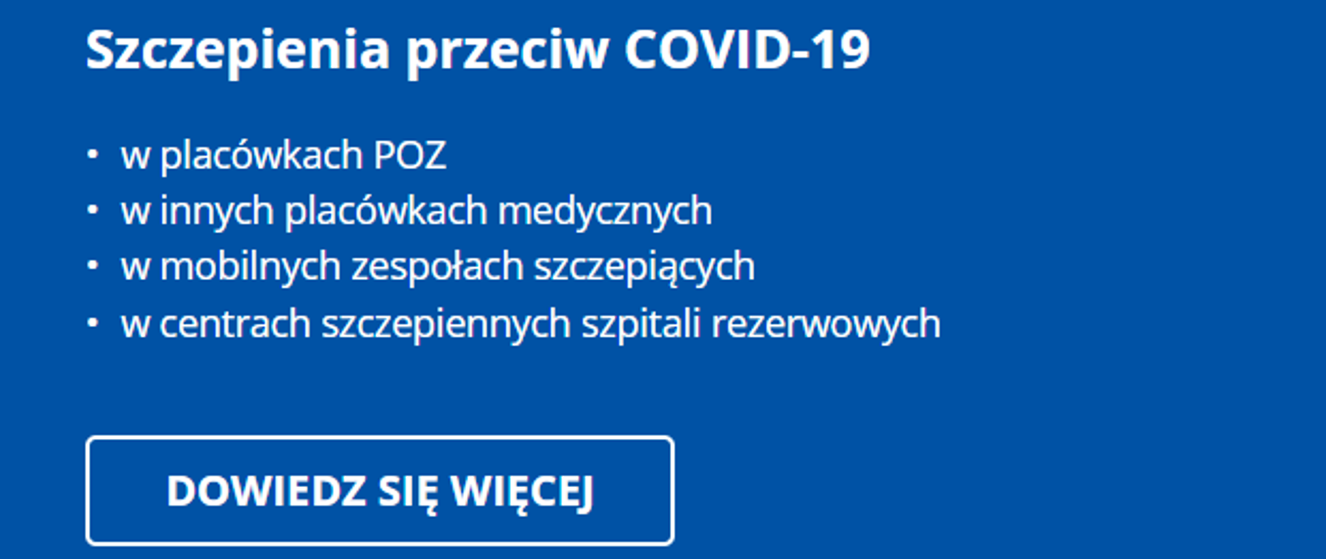 komunikat szczepienia