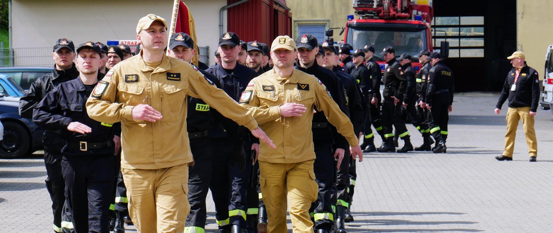 Ćwiczenia Kompanii Reprezentacyjnej Komendy Wojewódzkiej PSP w Gorzowie Wielkopolskim