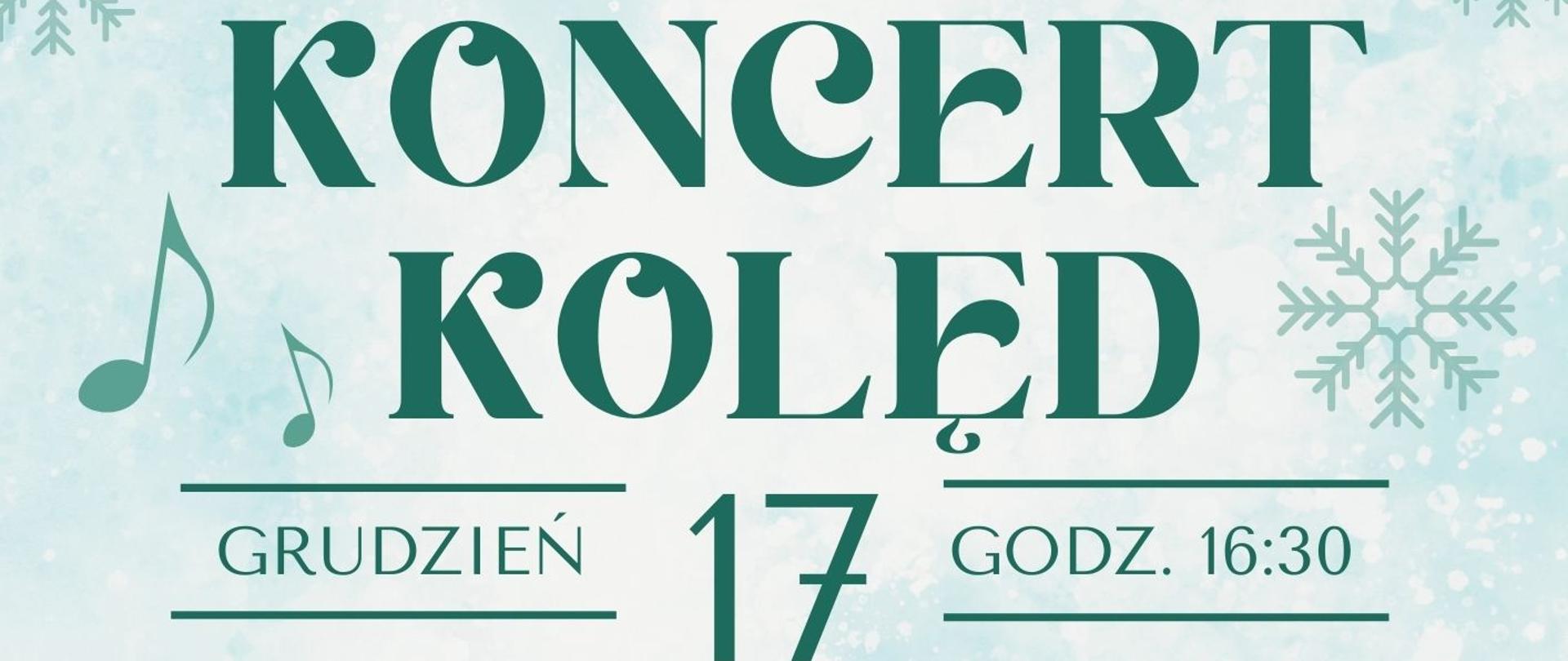 Zaproszenie na koncert kolęd 17 grudnia 2025 godz. 16:30 w sali koncertowej PSM gość specjalny Aleksandra Stokłosa