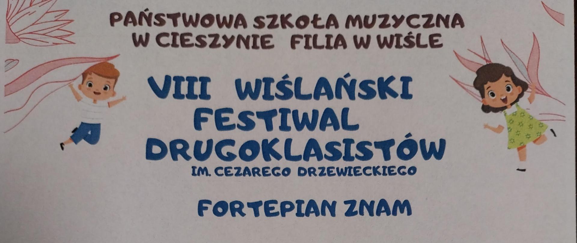 Dyplom Srebrny Franciszek Barszcz VIII Wiślański Festiwal Drugoklasistów