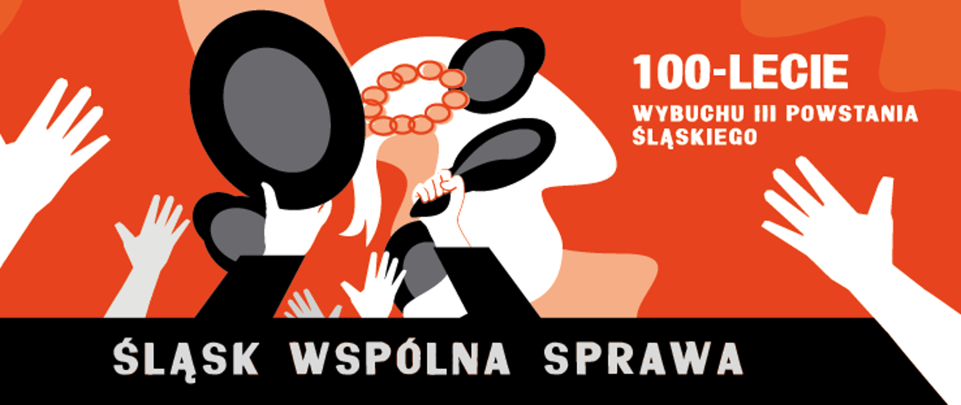 Infografika informująca o setnej rocznicy III powstania śląskiego