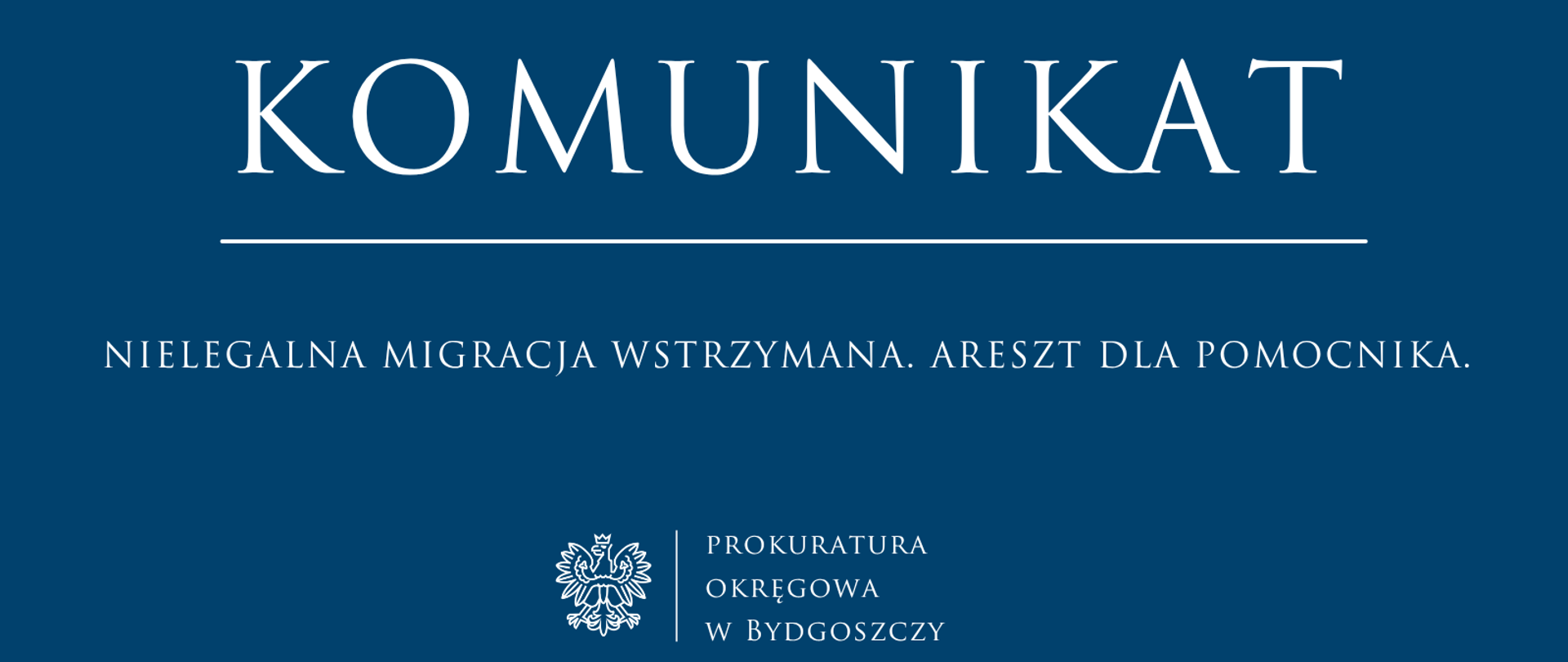 NIELEGALNA MIGRACJA WSTRZYMANA. ARESZT DLA POMOCNIKA.