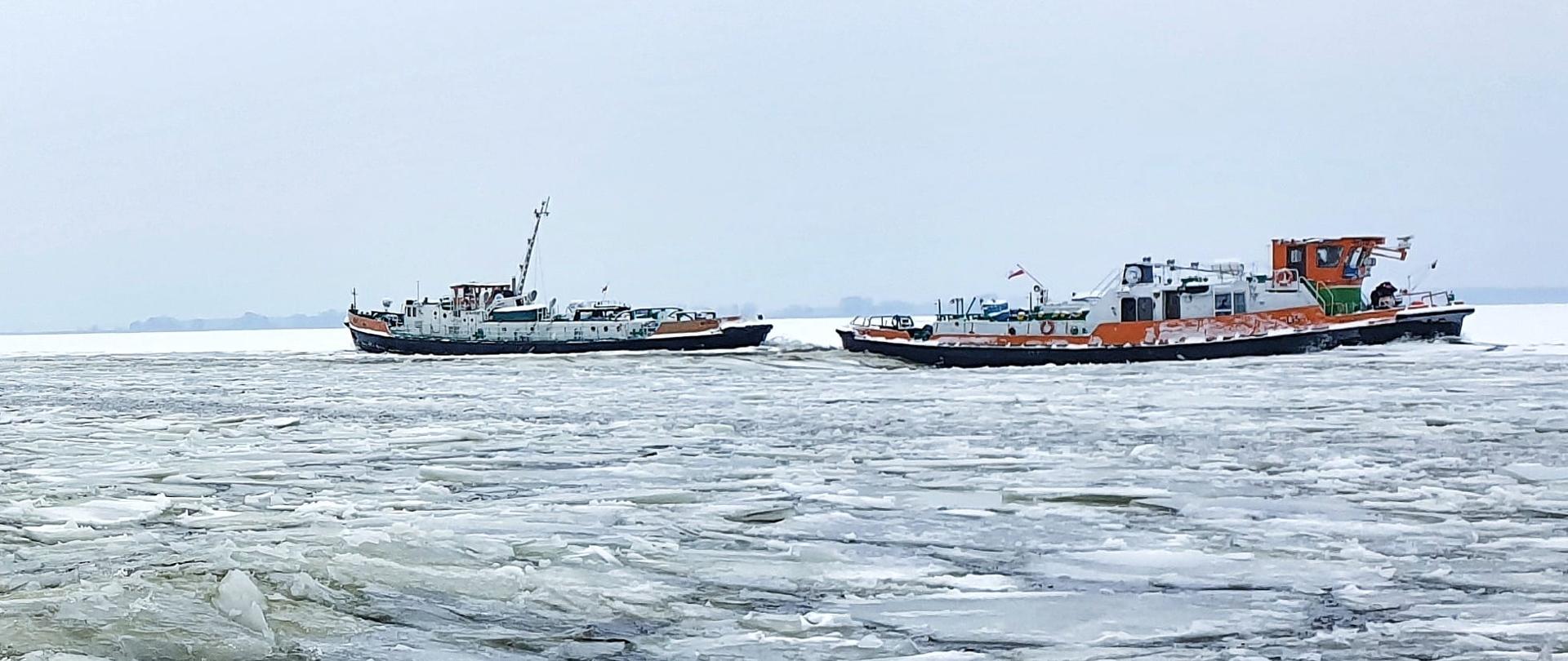 W miejscowości Bielinek w Dolinie Odry poziom wody gwałtownie wzrósł o blisko metr. Pomogły lodołamacze
