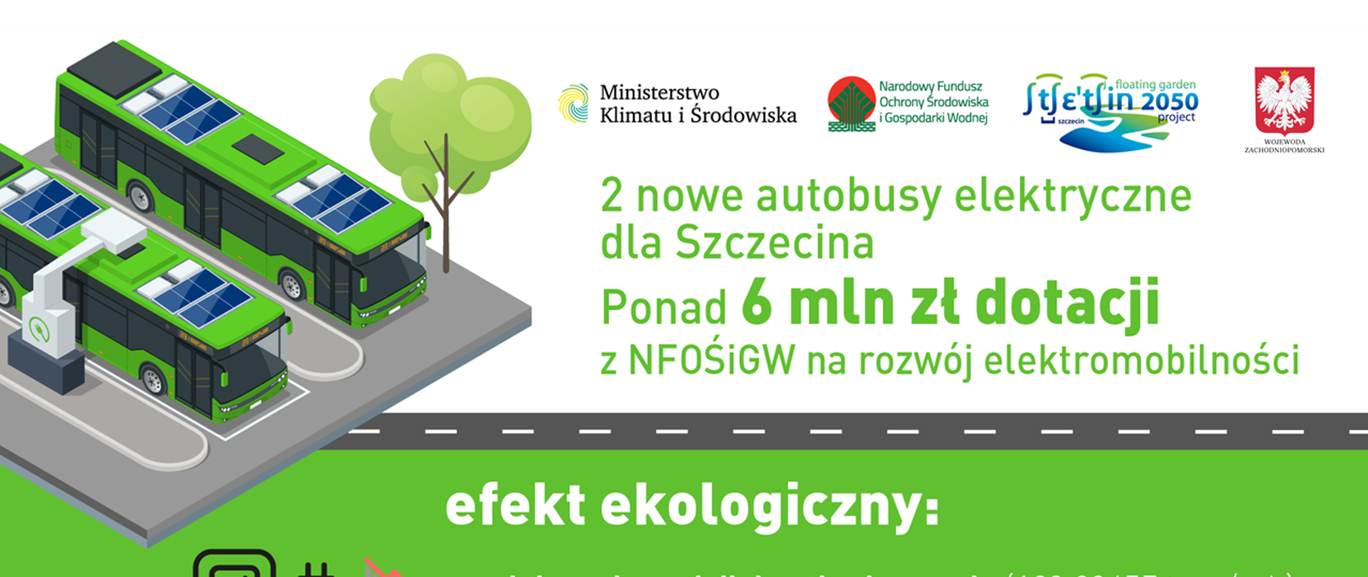 Zdjęcie do artykułu Autobusy elektryczne dla Szczecina. Miasto otrzyma ponad 6 mln zł dotacji z NFOŚiGW na rozwój elektromobilności
