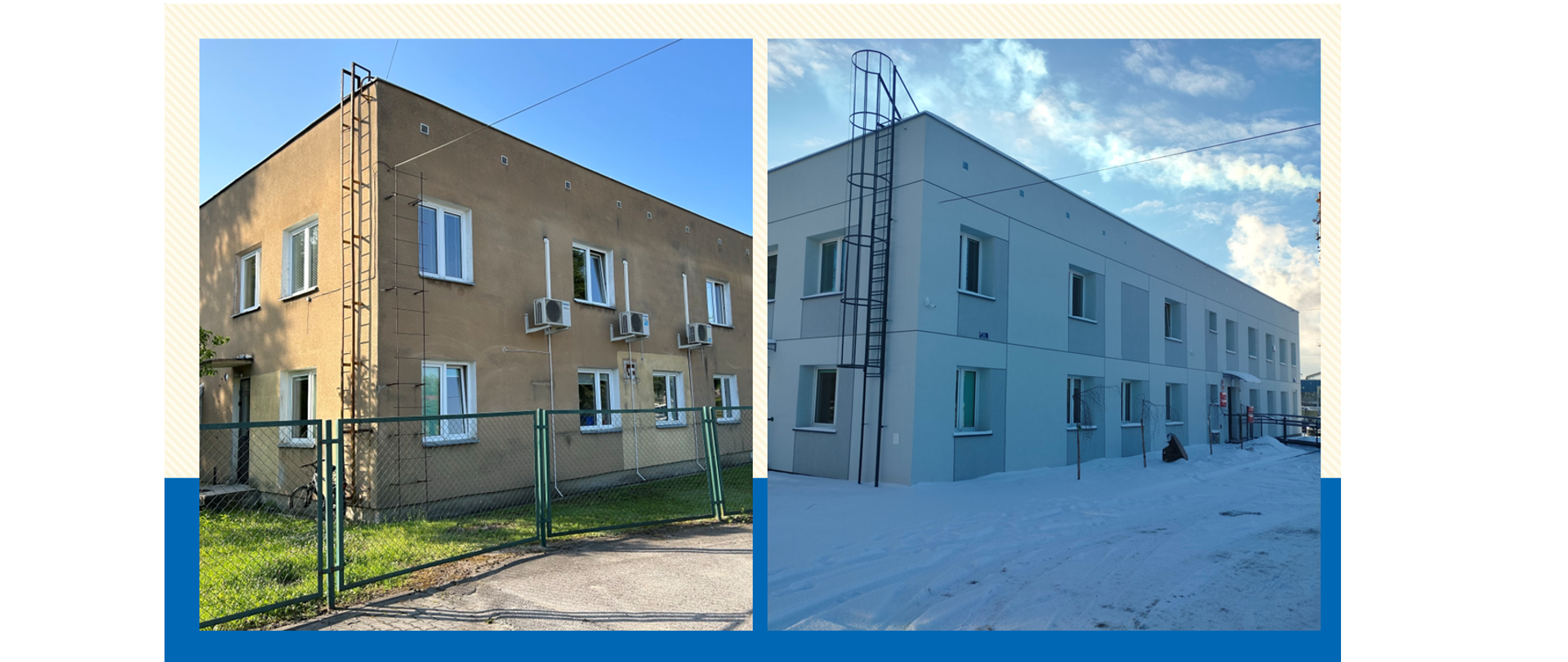 budynek PSSE Augustów - dawniej i dziś