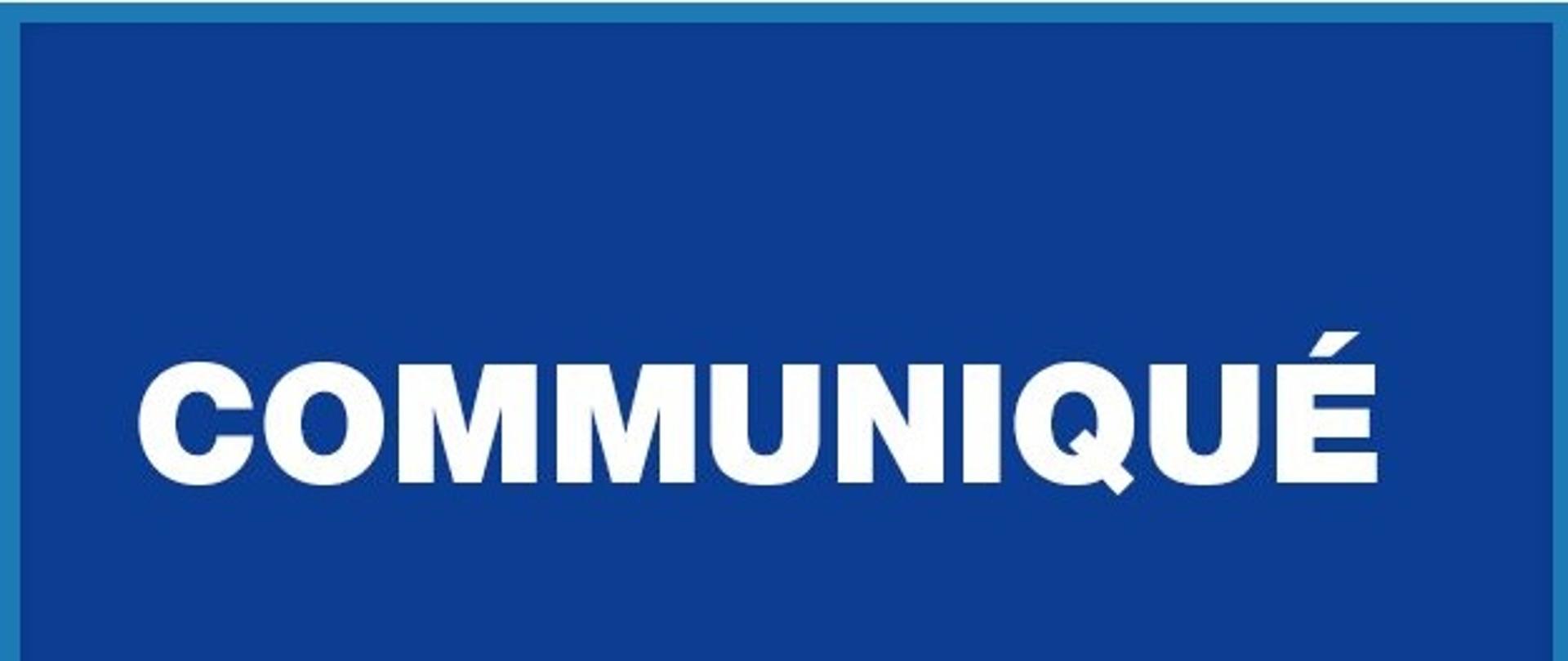 communiqué