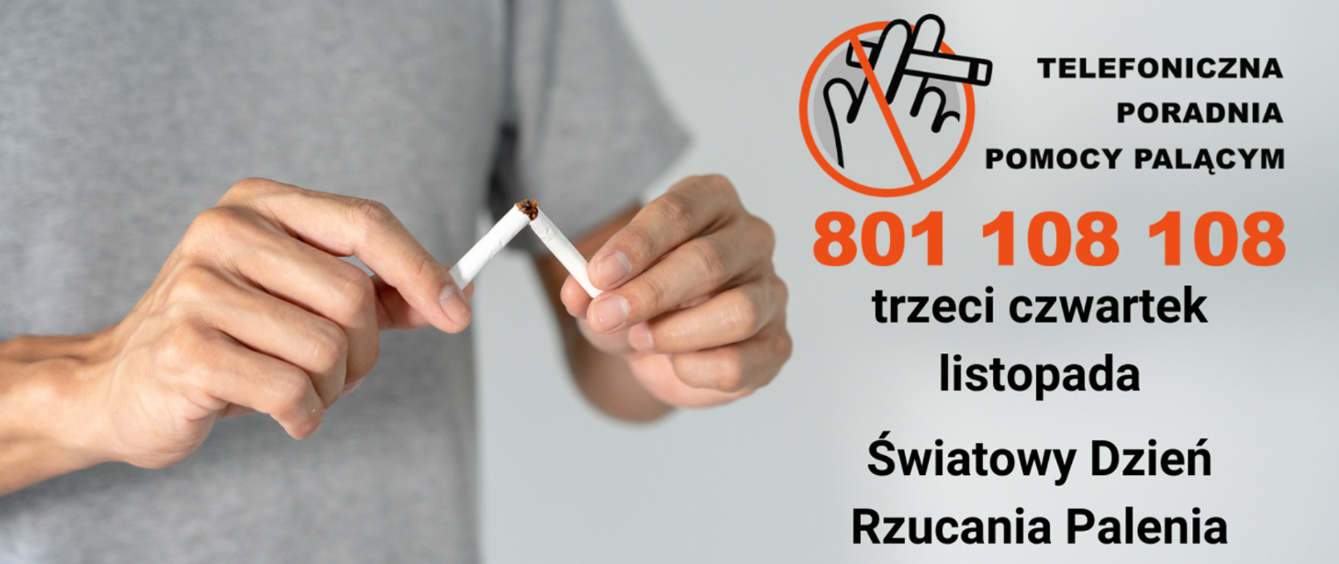 20 Listopada 2025r. - Światowy Dzień Rzucania Palenia 