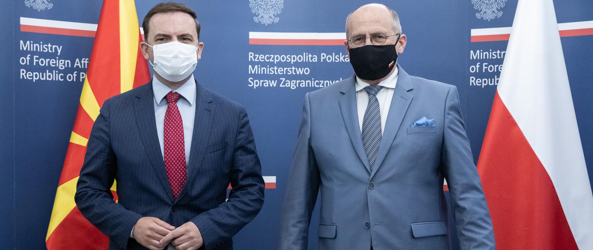 2021.05.25 Warszawa . Minister Zbigniew Rau . Wizyta minister SZ Macedonia Polnocna - Bujar Osmani .Fot. Tymon Markowski / MSZ