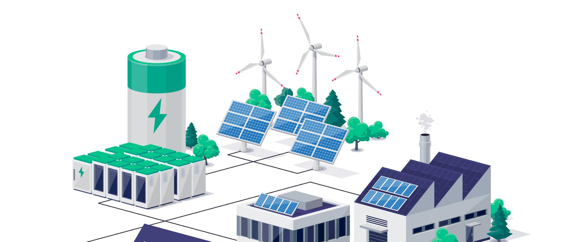 Połączenie magazynów energii