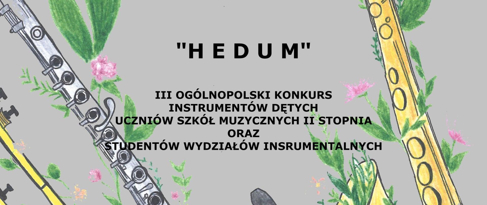 Na szarym tle, w prawym górnym rogu foto patrona konkursu prof. Tadeusza Zgółki. Poniżej informacje dotyczące fundacji - organizatora. Nizej informacje dotyczące konkursu, od lewej symbole instrumentów dętych trąbki, fletu, klarnetu i saksofonu.