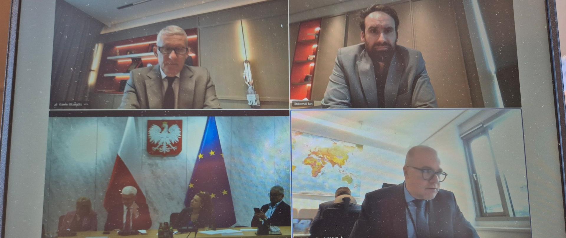 A virtual meeting with the Polish-Emirati Friendship Group at the polish parlament.
