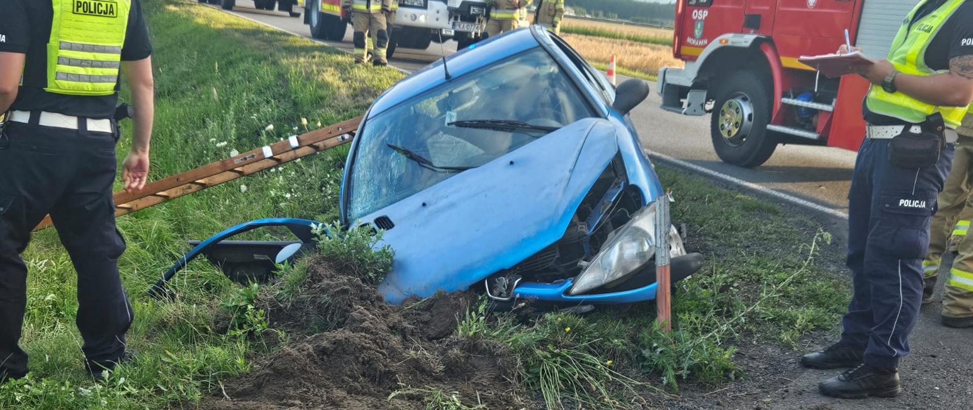 Zdarzenie drogowe w Morawinie 13.07.2025