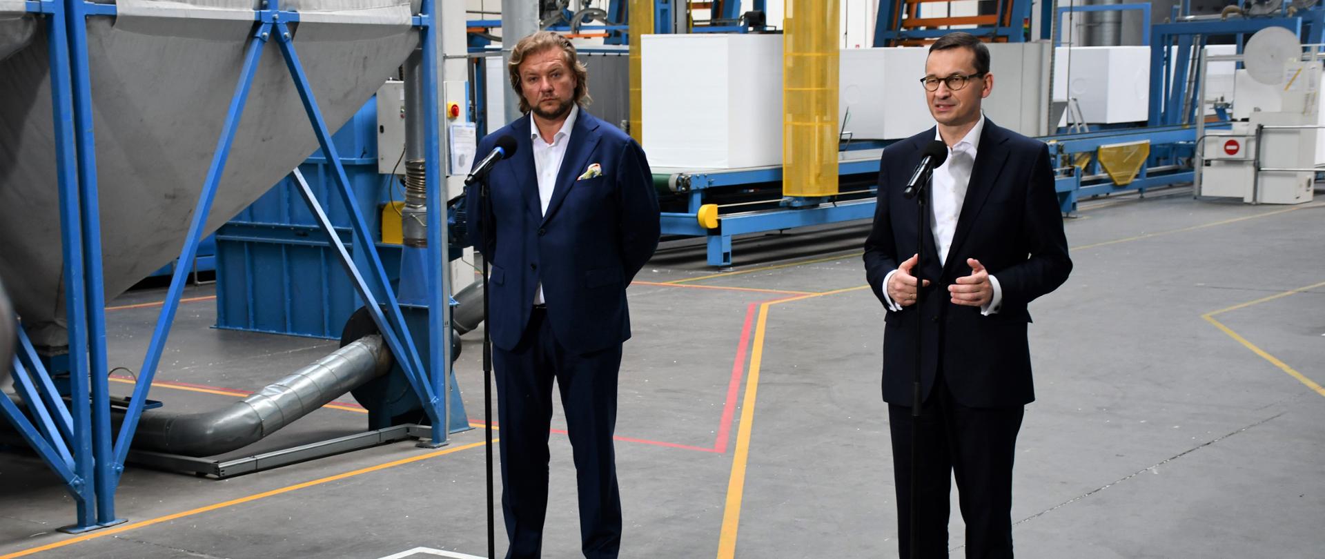 Wizyta Premiera w firmie Styropmin, która korzysta z Tarczy Antykryzysowej