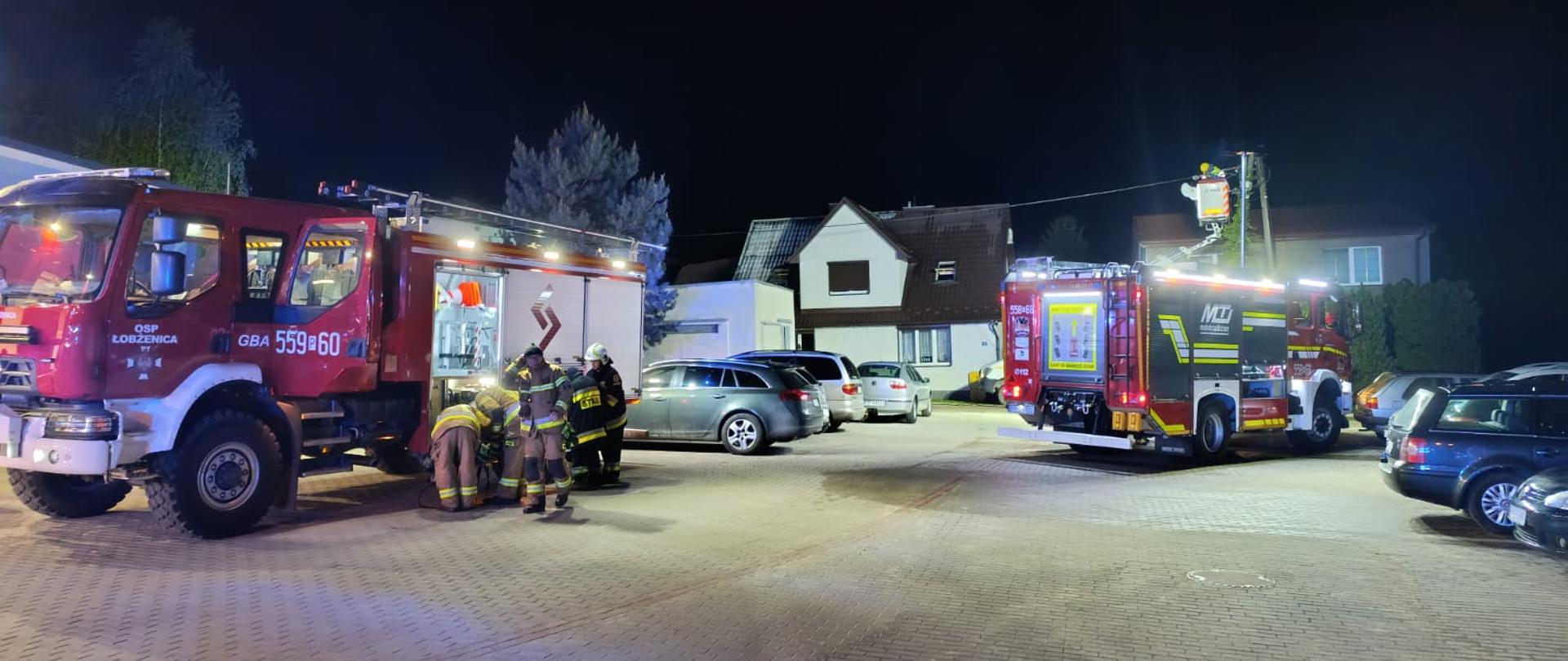 Pożar domu jednorodzinnego