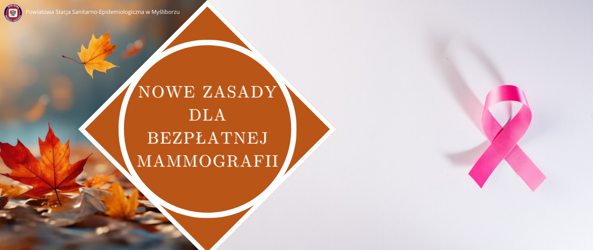 Baner Nowe zasady dla bezpłatnej mammografii