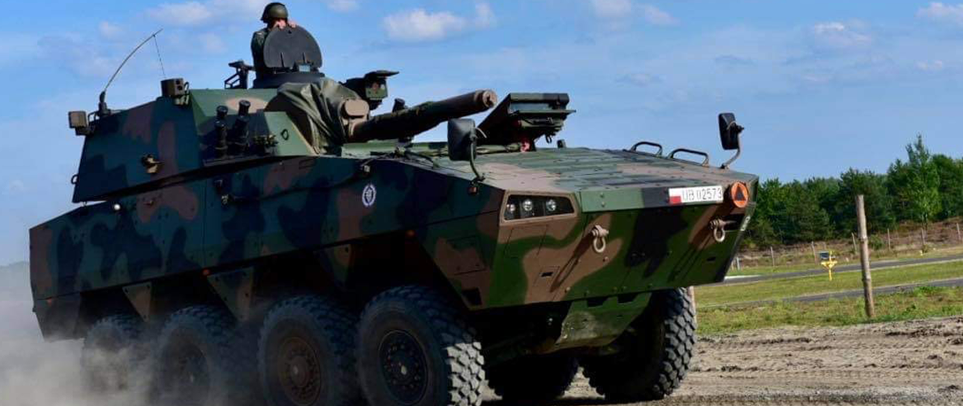 Military vehicle exercising