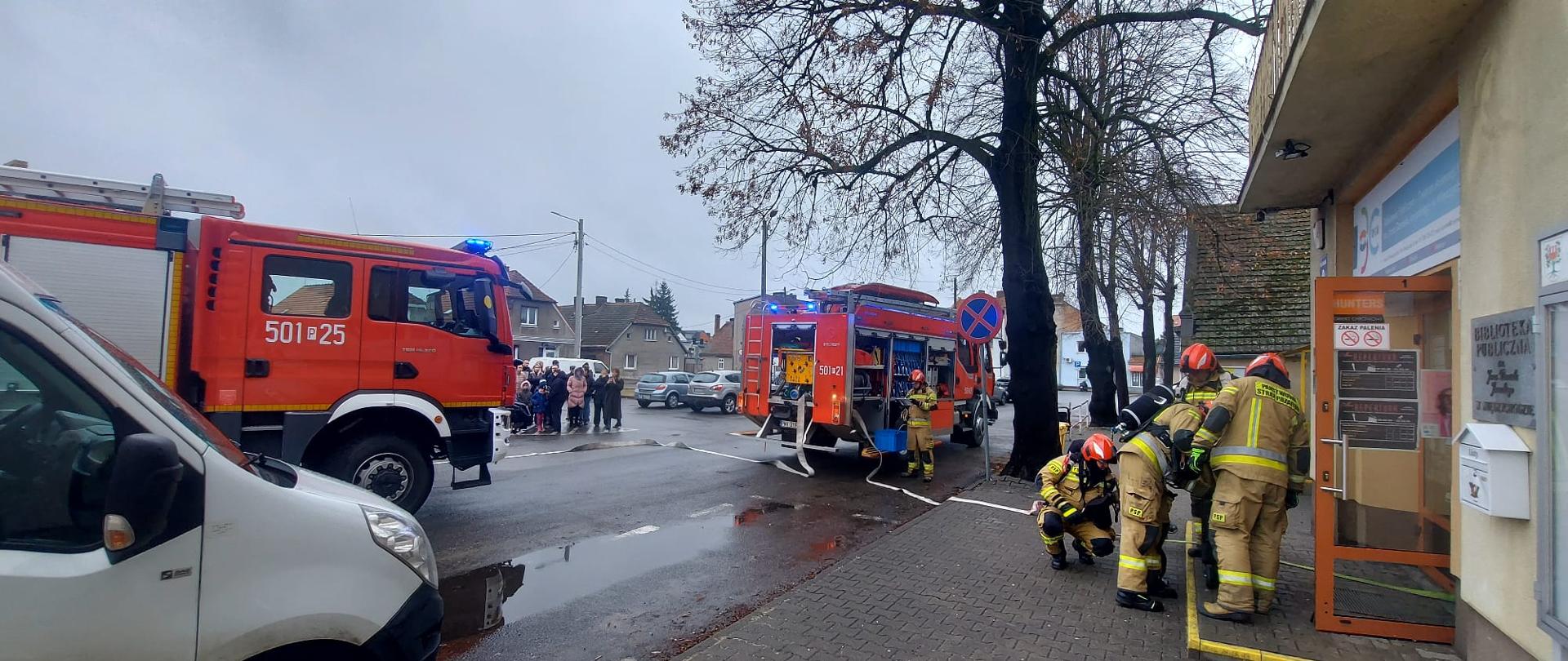 Ewakuacja Biblioteki Publicznej i Centrum Animacji Kultury w Międzychodzie