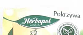 Pokrzywa Herbatka ziołowa, Zielnik Polski, 20 torebek partia L0036 bok 1