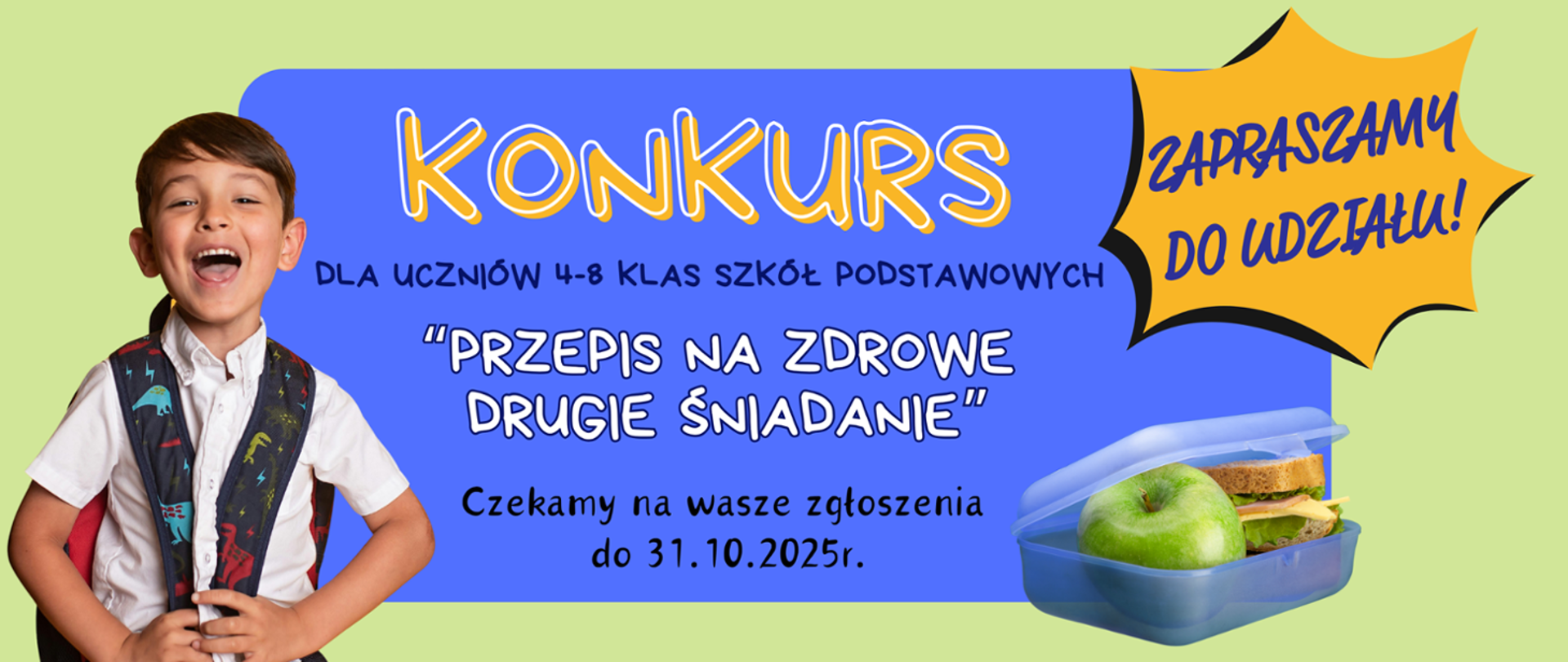 Konkurs - przepis na zdrowe drugie śniadanie