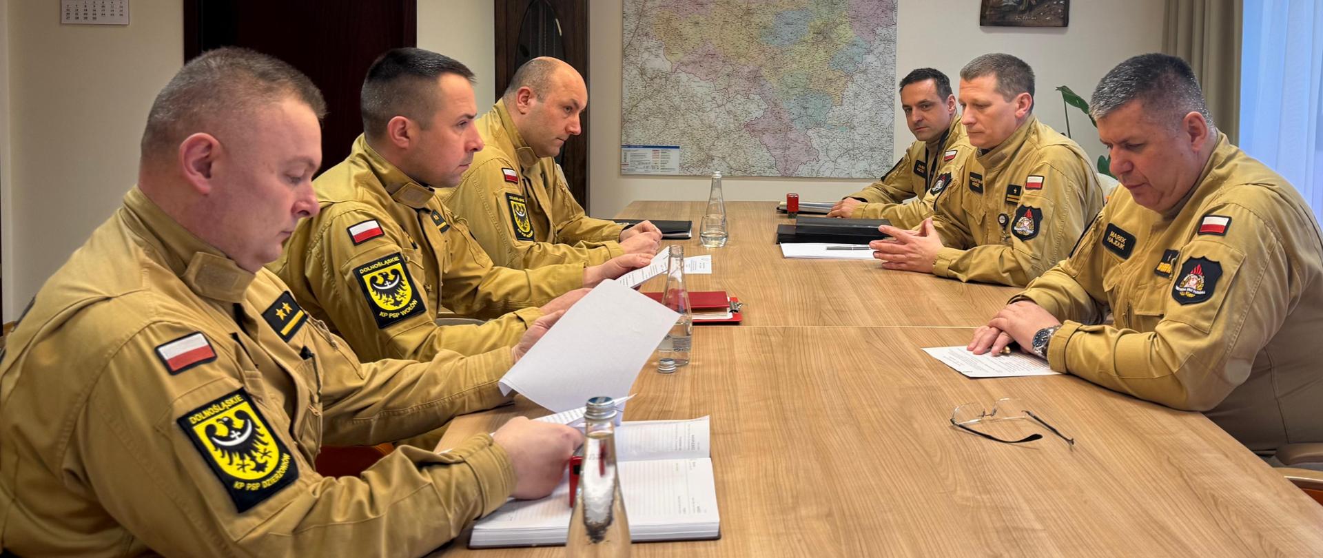 Podpisanie porozumienia w Komendzie Wojewódzkiej PSP we Wrocławiu 