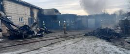 Pożar budynku gospodarczego w miejscowości Krypno Kościelne