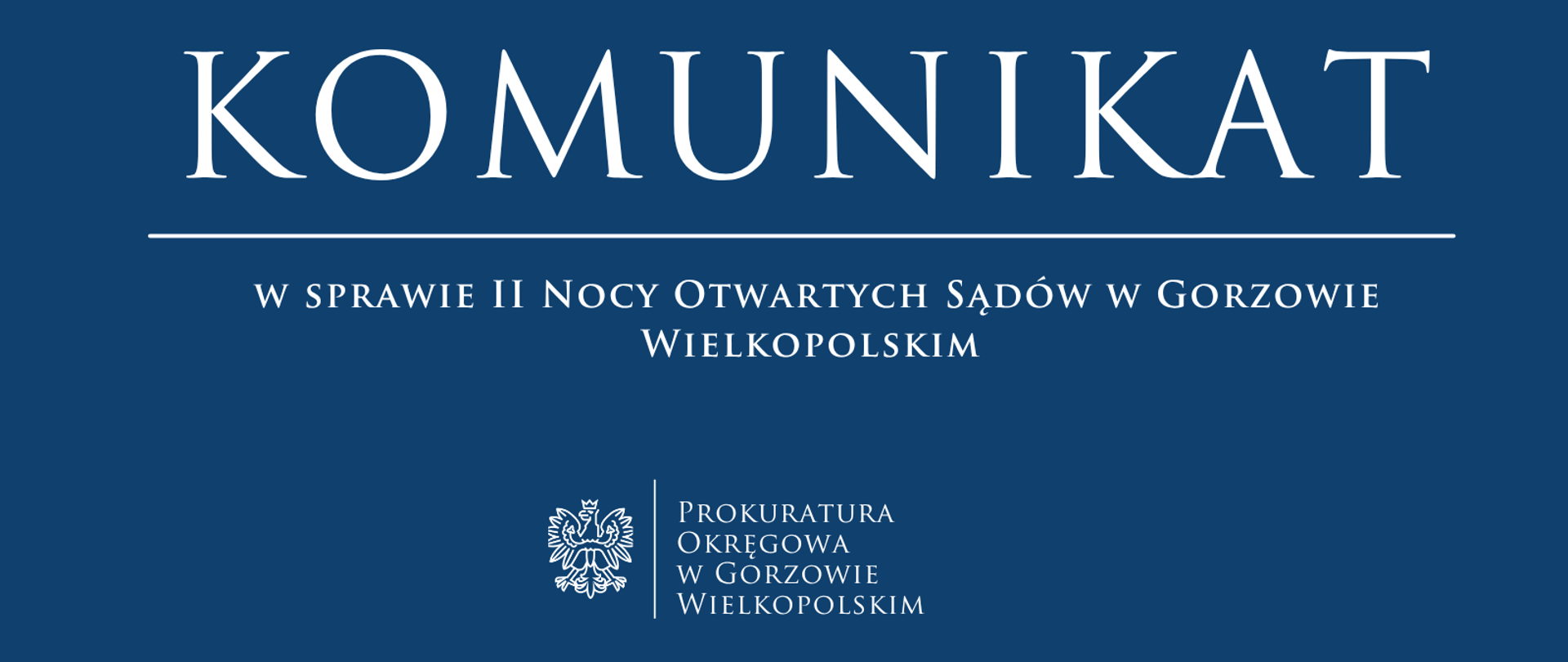 Zostań prokuratorem podczas II Nocy Otwartych Sądów w Gorzowie Wielkopolskim!