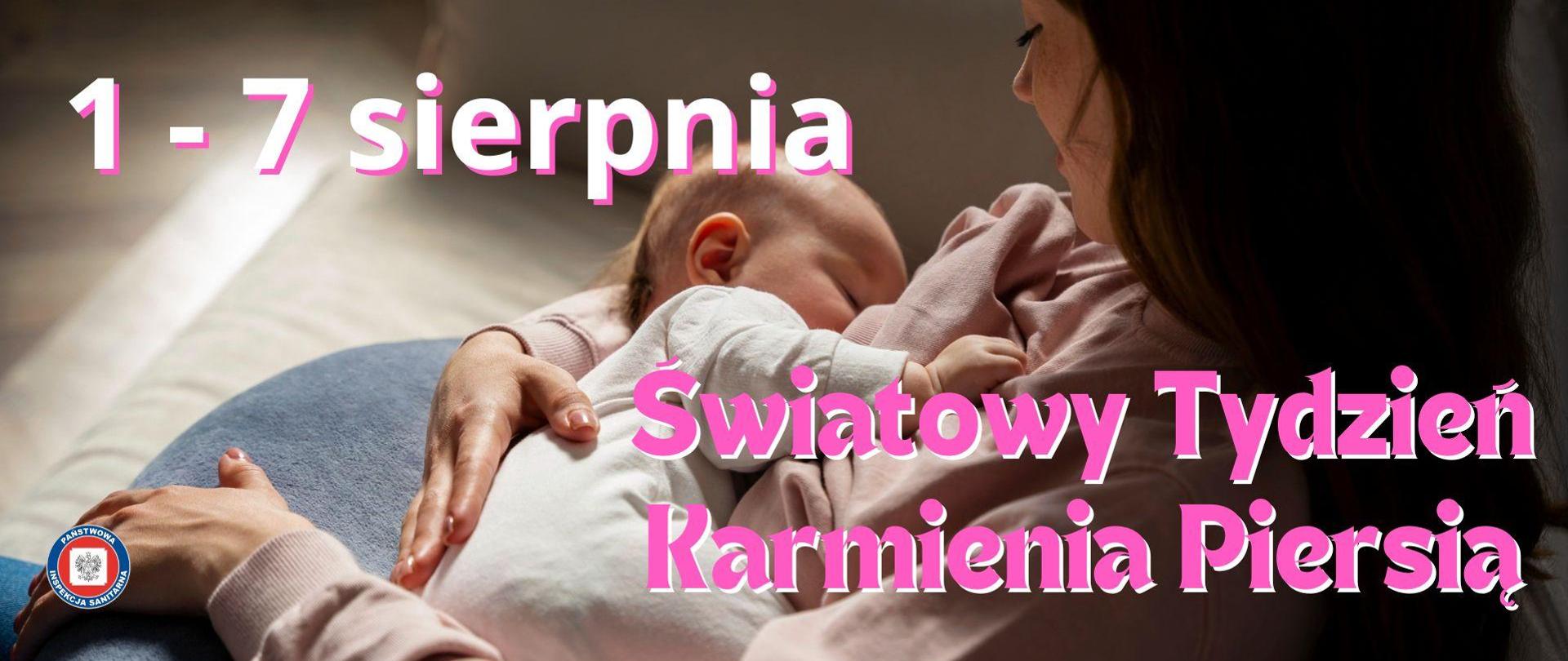 Kobieta karmiąca dziecko piersią